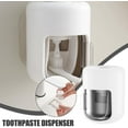 thumbnail image 2 of Toothpaste Dispenser Wall Mount for Bathroom, Toothpaste Holder Automatic Toothpaste Squeezer with Cover, Waterproof Lazy Toothpaste Squeezer for Bathroom Storage, 2 of 9