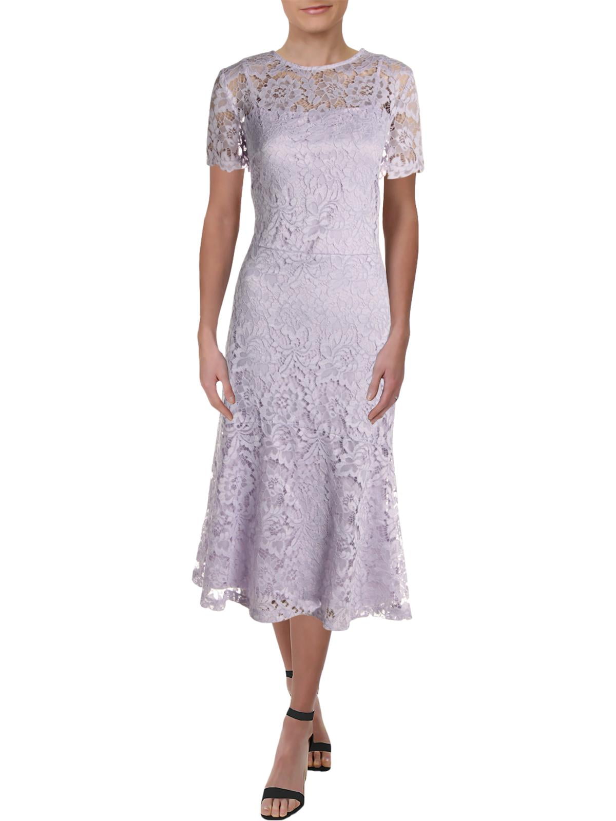 ralph lauren purple lace dress