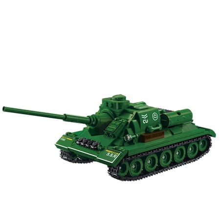 World War 2 WW2 Army Military Soldiers SWAT SU-100 Tank Destroye Assemble Model Building Blocks Bricks Children's Toys Gift ?