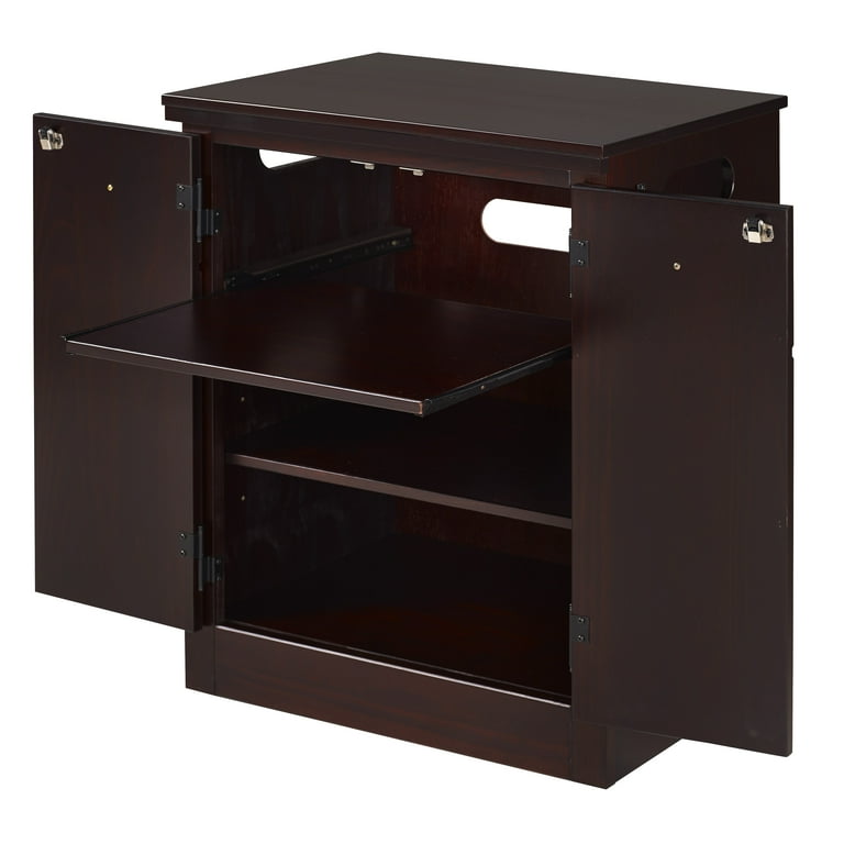 Camaflexi CPAP Night Stand - 2 Door - Cappuccino Finish - Walmart.com