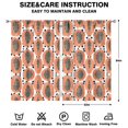thumbnail image 2 of Boys Girls Kids Nursery Curtains Orange Papaya Print Pattern Window Drapes for Living Room Bedroom Playroom Decor Rod Pocket 52x84Inch 2 Panels, 2 of 2