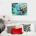 thumbnail image 5 of Orinice Turtles Ocean Starfish Aesthetic Poster & Print Wall Painting for Classroom Kitchen Office Decor 20x16in, 5 of 6