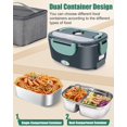 thumbnail image 2 of GrowAlong Electric Lunch Box with Dual Container, Food Heater, and Insulated Carry Bag, 2 of 9