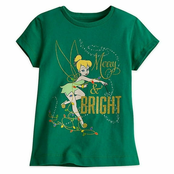 Disney Store Princess Tinkerbell Short Sleeve T Shirt Girl Size 5/6