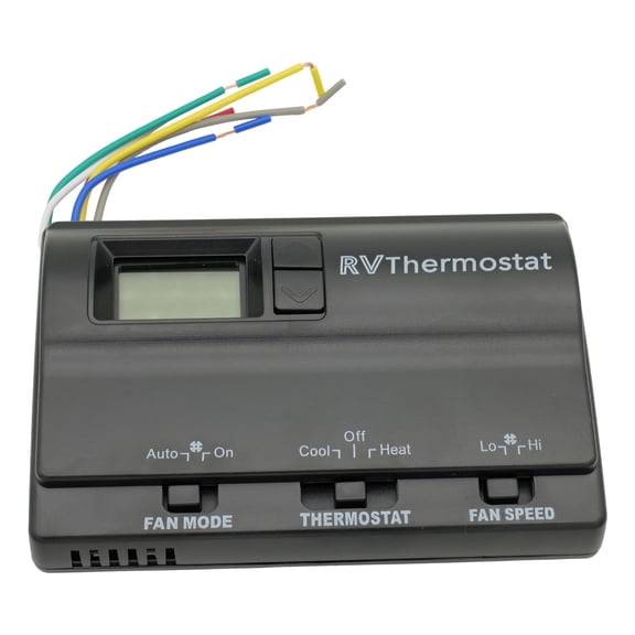 NOVAPARTS RV Digital Thermostat for Coleman 83303362 Air Conditioner Heat/Cool T-Stat Wall 8330-336, 337, 338, 339, 368, 386 Black