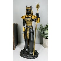 Ebros Egyptian Goddess Bastet Cat Statue 11"H Ubasti Goddess Of Protection Health Home