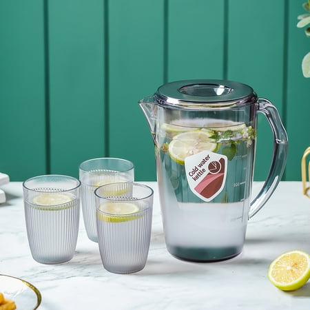 

Cold Water Bottle Plastic Drink Kettle for Summer Refrigerator Home Use