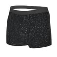 thumbnail image 2 of Wukai Black Glitter Print Men’s Underwear Breathable Boxer Briefs,&nbsp;Moisture Wicking & Breathable-XX-Large, 2 of 7