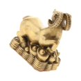 thumbnail image 2 of Pure Brass Chinese Twelve Animal Figurine Symbol Chinese Ornament Luck Charm Goat, 2 of 9