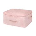 thumbnail image 1 of Organizador de bolsa de almacenamiento plegable para mantas bolsa de almacenamiento de tela | bolsas de almacenamiento plegables (rosa) Afortunado Sencillez, 1 of 5