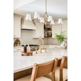 thumbnail image 4 of XAV-B9306-VG-WH Crystorama Lighting Xavier - 6 Light Chandelier In Modern Style-14.75 Inches Tall and 46 Inches Wide-Vibrant Gold/White Finish, 4 of 8