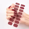 thumbnail image 1 of Pegatinas de uñas de Gel semicuradas de Color sólido, tiras de uñas de larga duración, parche deslizante, pegatina de uñas, calcomanía de cubierta completa, parche de manicura, 1 of 7