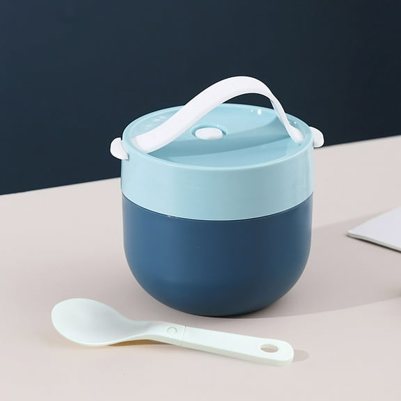 Soup Mugs with Lids Takeaway Portable Mini Soup Cup for Dorm Essentials Easy-Grip Design, for Soup Oatmeal Rice Cereal & More