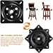 thumbnail image 3 of Jinsinto 360 Degree Square Bearing Swivel Rotating Swivel Plate for Kitchen Cabinet Bar Stool Chair Counter Pantry Desk Table Stand, 3 of 5