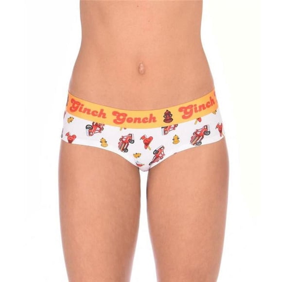 Ginch Gonch W711212-XS Bomberos para Mujer Gogo&44; Blanco - Extra Pequeño