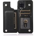 thumbnail image 4 of Phone Case for Samsung Galaxy A42 5G with Tempered Glass Screen Protector Card Holder Wallet Cover Stand Flip Leather Cell Accessories Glaxay A 42 G5 Gaxaly 42A S42 4G 2021 Cases Women Girl Black, 4 of 14