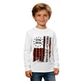 thumbnail image 4 of Bainana Boys Long Sleeve Graphic Tees With 250 Years USA Flag Prints Comfortable Casual Crewneck Sweatshirt For Children Youth Stylish Top 3-14 Years, 4 of 4