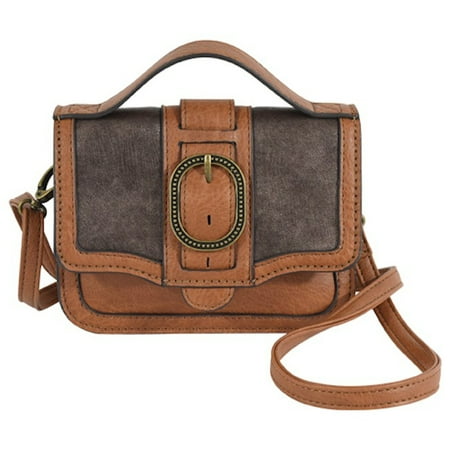 

Western Trenditions Llc Womens 22026844 Catchfly Crossbody Brushed Metallic w/Tan Trim