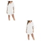 thumbnail image 3 of Qarigey Vestido informal para mujer, traje de baño que cubre hasta 3/4, manga de campana, empalme de malla, ropa de playa con cuello en V Type1 NO1, 3 of 6