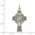 thumbnail image 3 of FB Jewels Sterling Silver Antiqued Irish Cross Pendant, 3 of 4
