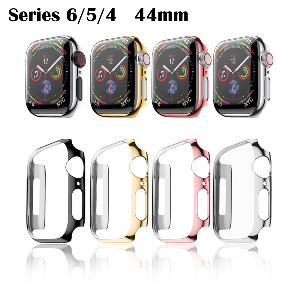 IClover For Apple Watch Series 6 44mm Full Body Cover Snap-on Case with Screen Protector Black