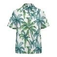 thumbnail image 5 of joogoo Men's Hawaiian Shirt Tropical Palm Tree Leaves Short Sleeve Casual Button Down Shirts M, 5 of 6