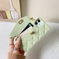 thumbnail image 5 of for iPhone 15 Pro Wallet Case,Crossbody Phone Case with Lanyard Strap Cute Purse Case Flip Credit Card Holder Soft Silicone Girls Lady Handbag Case for iPhone 15 Pro Green, 5 of 14