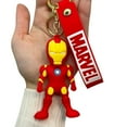 thumbnail image 4 of Iron Man Marvel Action Figure Keychain - 8cm Height - Superhero keyrings, 4 of 6