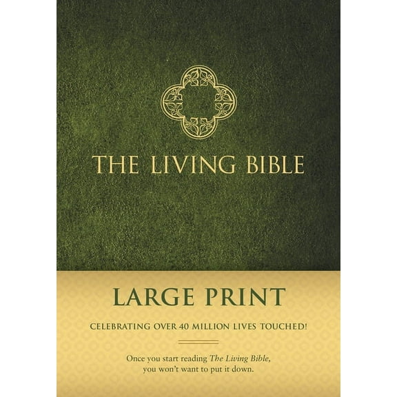 Living Bible Paraphrased-LIV-Large Print, (Hardcover)
