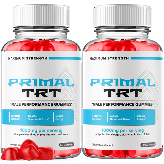 Primal TRT Gummies Advanced Formula All Natural Vitamin Supplement PrimalTRT 120 Gummies