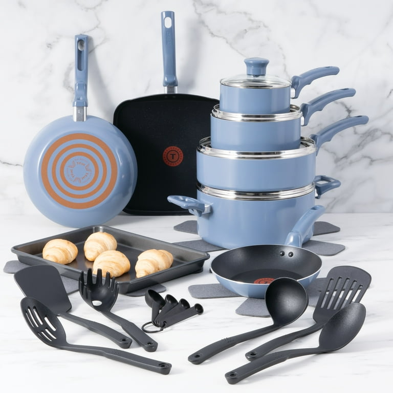 T-fal Kitchen Solutions, 22 Piece Non-Stick Pots and Pans