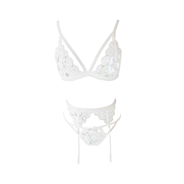 Gibobby Lenceria mujer sexy Lencería sexy para mujer, diseño de mujer con juego de lencería sexy(Blanco, XG)