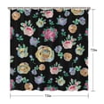 thumbnail image 5 of Pioneer Flower Floral Print Pattern Shower Curtain 72"x72" ,Bathroom Decorative Shower Curtains Set with 12 Hooks,Modern Waterproof Washable Shower Curtain, 5 of 6