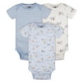 thumbnail image 1 of Gerber - 3 Pack Onesies - Puppy Playground -NB, 1 of 4