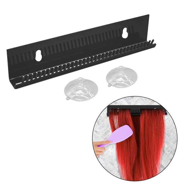 Langgg Support de Rangement pour Extensions de Cheveux Salon de Coiffure Spa Noir