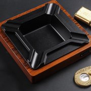 Large Wooden Desktop Tray with 4 Rest Slots, Heavy Duty Decorative Tabletop Organizer for Home Office Lounge