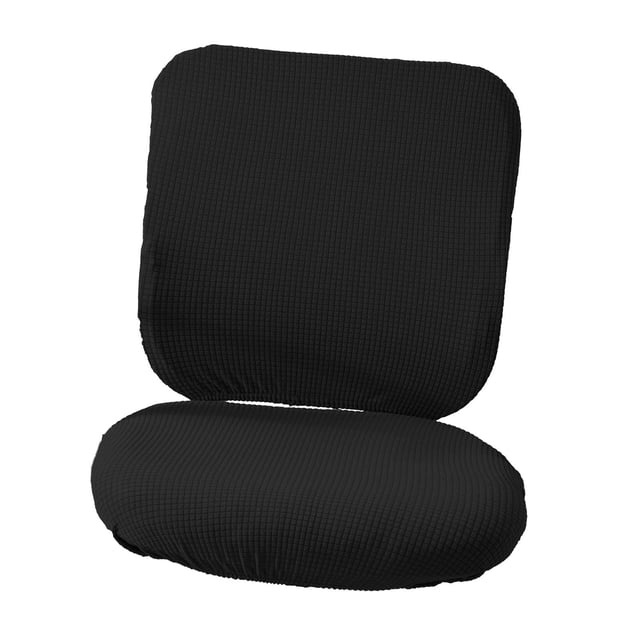 Stretchable Cover Slipcover Washable Easy to Remove Rotating Seat Cover for Rotating Computer , Black