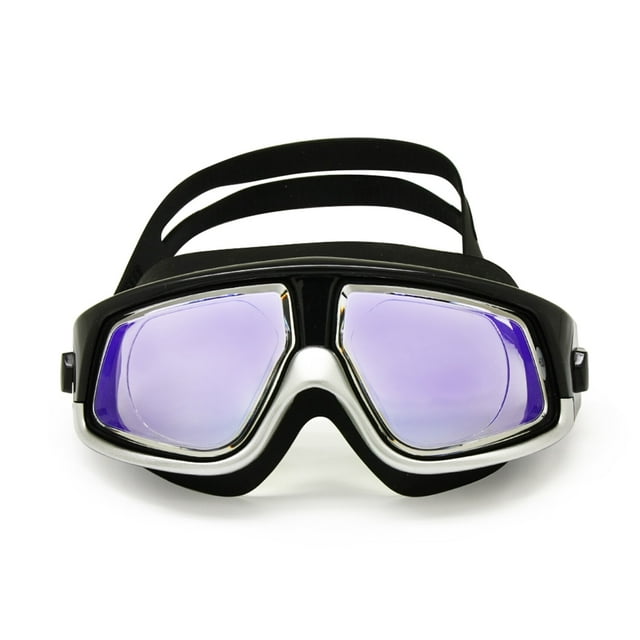 Lunettes de Natation sur Ordonnance Rx Hypermétropie Myopie Lunettes de Natation Optiques Correcteur Masque de Plongée en Apnée Bouchons d'Oreilles Gratuits et Étui de Rangement