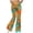 #271-Orange, variant on TaTaai Women's Fashion Casual Print Wide Leg Flared Long Pants Loose Fit Elastic Waist Soft Breathable Comfort Trousers for Yoga Sports Fitness Daily Home Use Gift