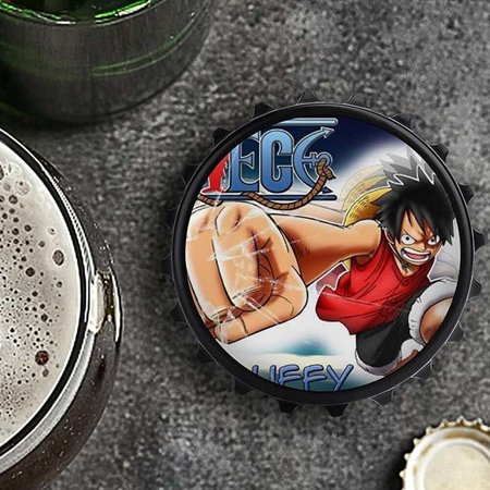 Bail One Piece Monkey D Luffy Fridge Magnets Rear Magnet Refrigerator Magnets Reusable For All Beer Cap Bottles Creative Bottle Cap Shape For Refrigerator Walmart Canada