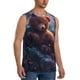 thumbnail image 2 of Fotbe Lazy Stone Bear Men's Camiseta sin Mangas Estampada para Hombres, Playera Casual para Gimnasio, Entrenamiento, Playa-X-Large, 2 of 7