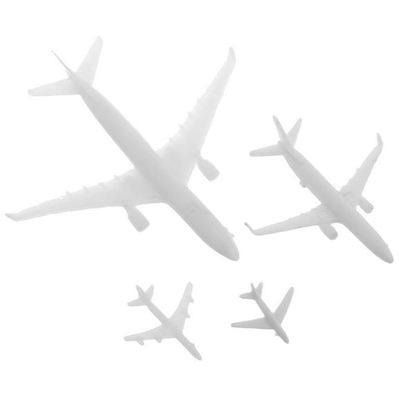 Milisten Micro Landscape Model Airplane Kit 4pcs Miniature Toy Planes For Office Decor Display Collectibles
