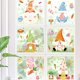 thumbnail image 5 of 6 uds. Pegatinas de ventana de Pascua feliz, pegatinas de huevos de gnomo de conejito, calcomanías de ventana de Pascua esquí esquí Gafas de esquí, 5 of 5