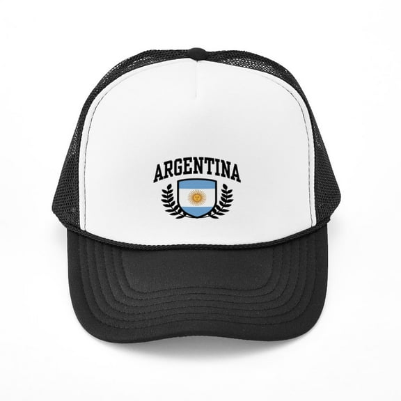 CafePress - Argentina - Adjustable Unisex Printed Trucker Hat with Mesh Back