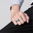 thumbnail image 2 of Fidget Rings Ankh Ring Stainless Steel Eye Of Horus Rings Anubis Black/silver/gold Spinner Anxiety Ring Ancient Egyptian Symbol Protection Band Jewelr, 2 of 5