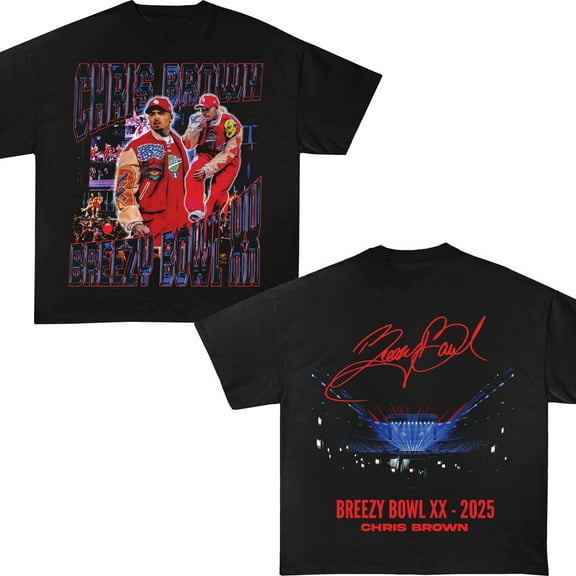 Chris Brown Breezy Bowl XX Tour 2025 T-Shirt