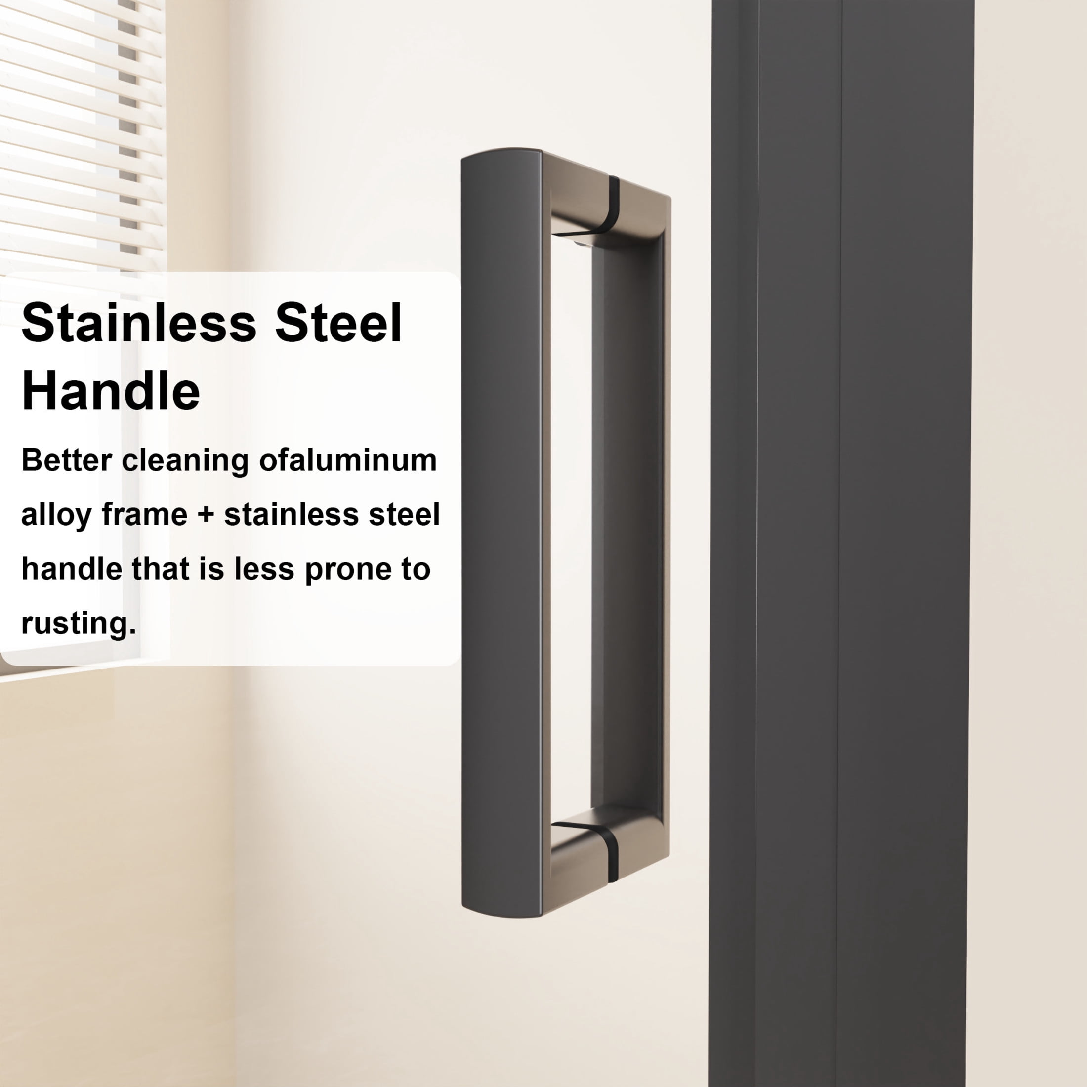Noble House 28" x 72" Framed Bi-fold Pivot Shower Door, Clear Tempered Glass Space-Saving Folding Door, Matt Black