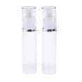 thumbnail image 1 of 2 piezas Mini Airless vacío atomizador cosmético bomba cosmética botellas para viajes, 50ml Zulema Botella de bomba sin aire de viaje, 1 of 8