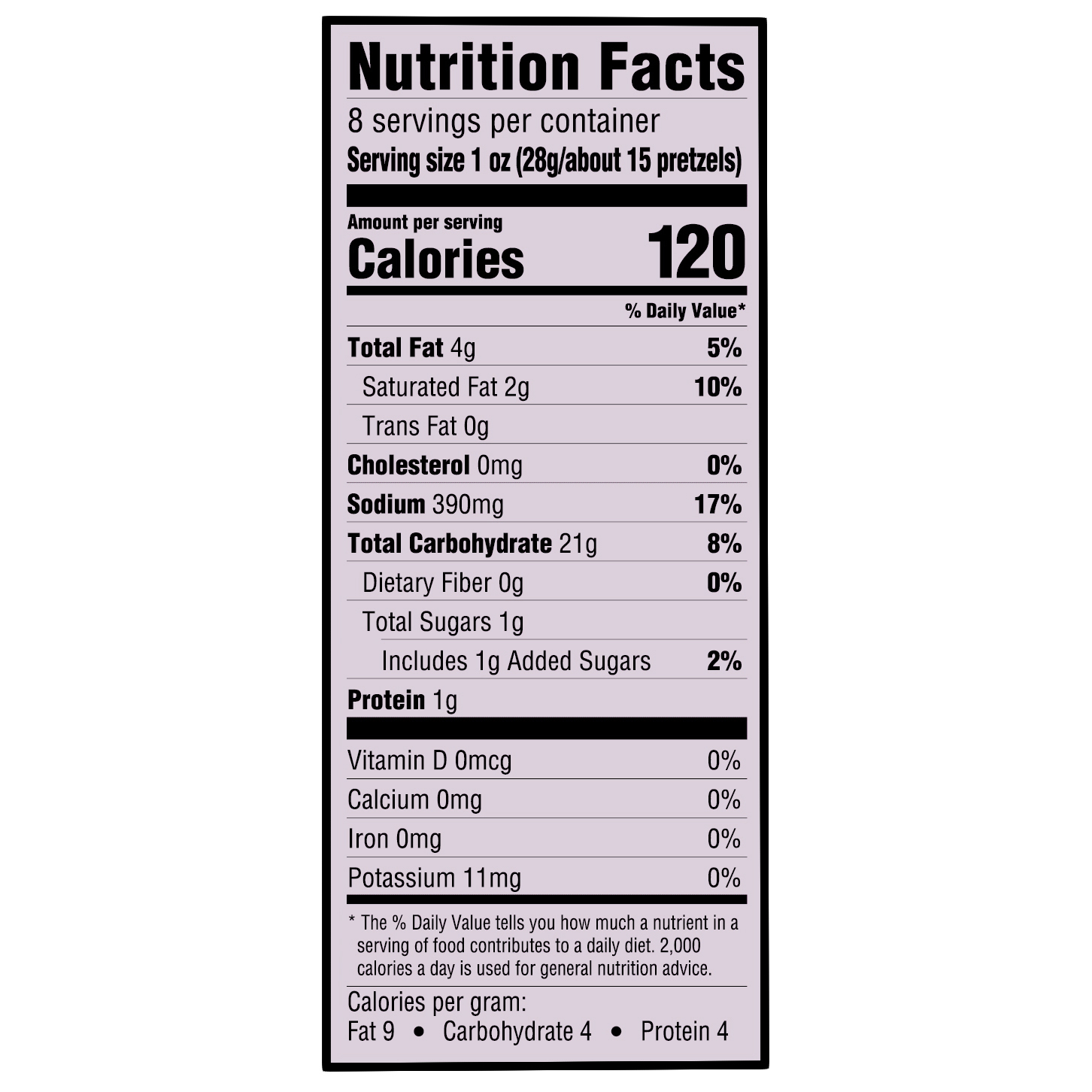 Soft Pretzel Nutrition Facts Besto Blog
