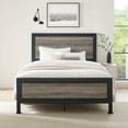 thumbnail image 3 of Santiago Riveted Plank Grey Wash Queen Size Bed by Walker Edison, 3 of 7